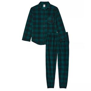 PINK Polar Fleece Shirt & Jogger Pajama Set